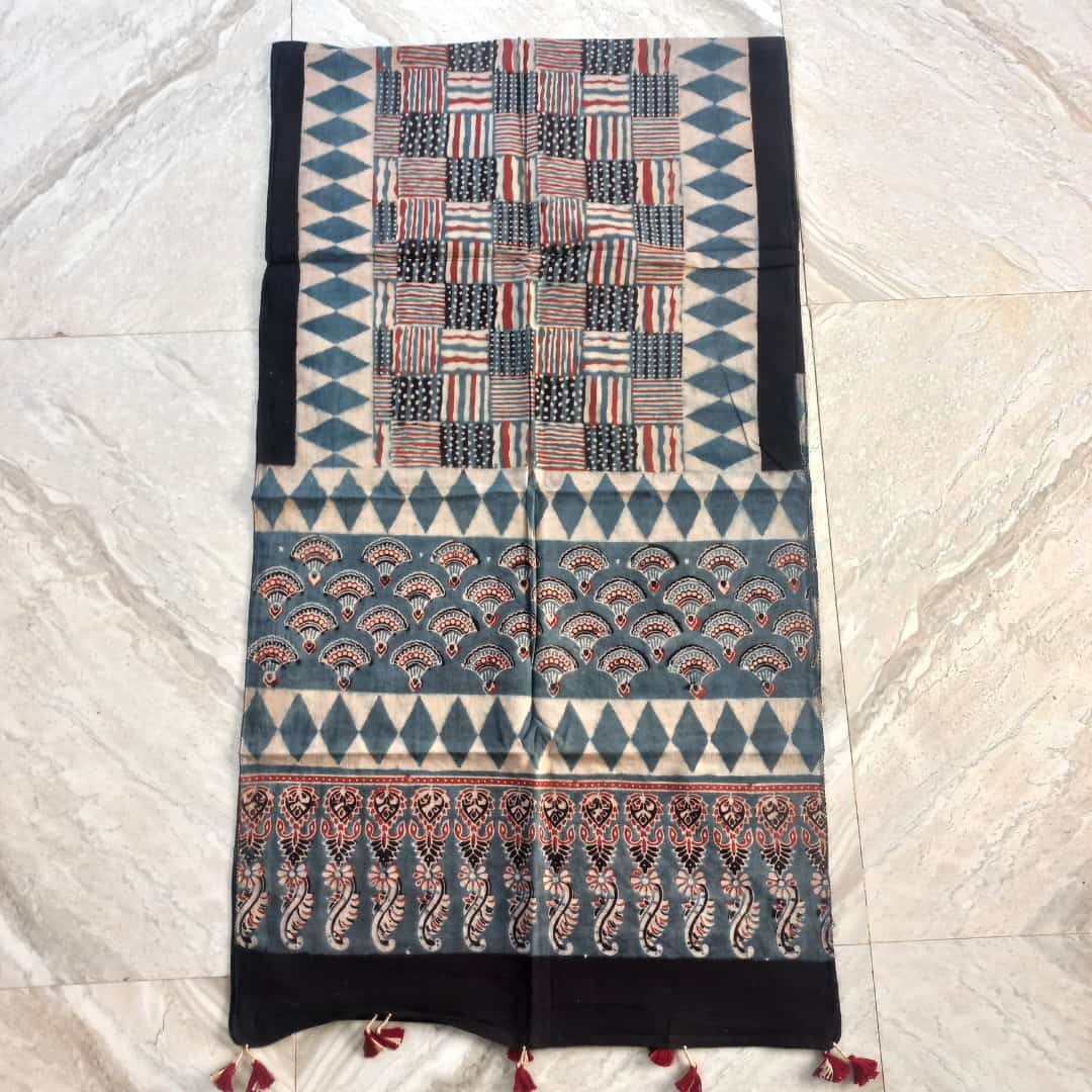 Ajrak cotton stole